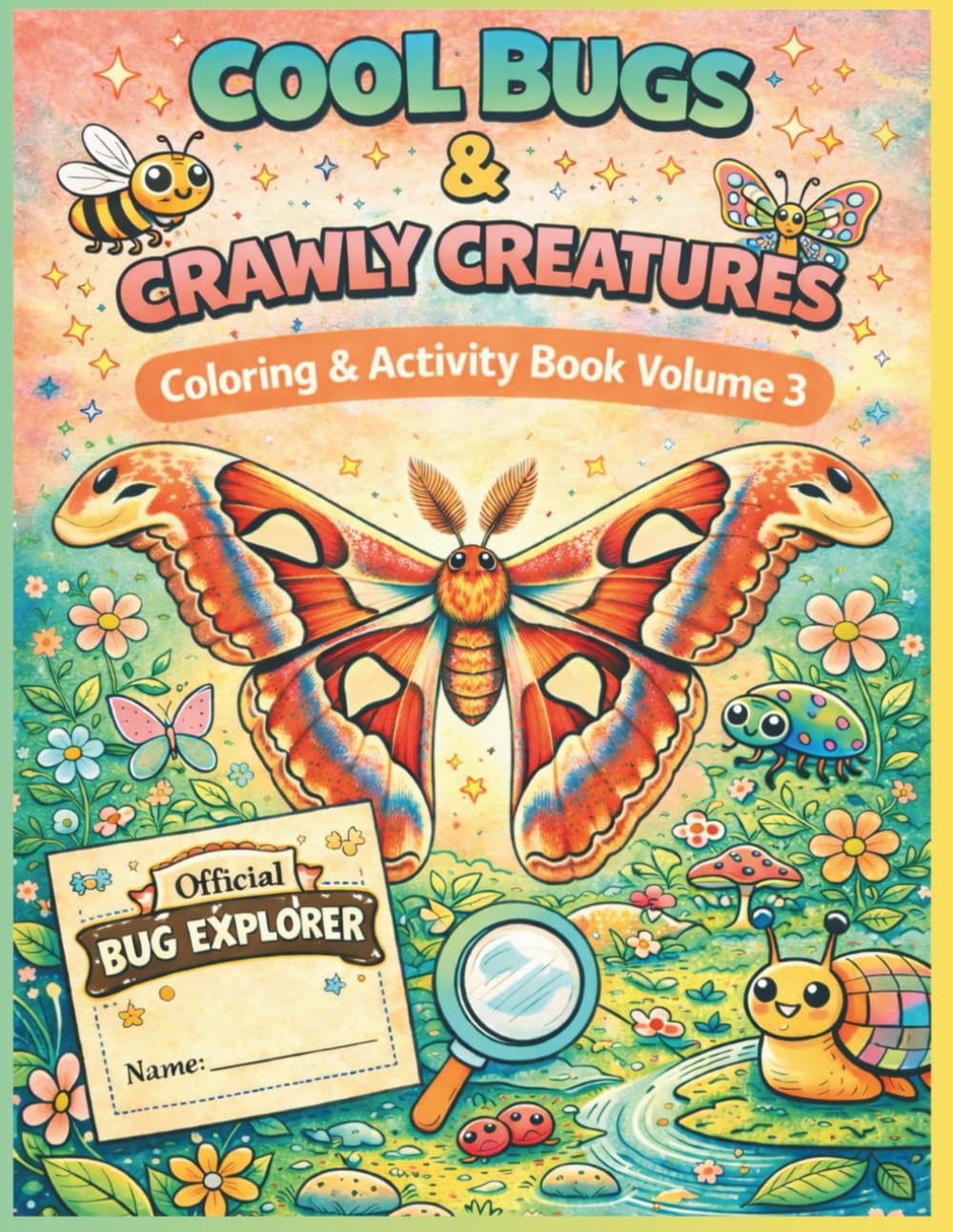 Cool Bugs and Crawly Creatures: Coloring & Activity Book Volume 3