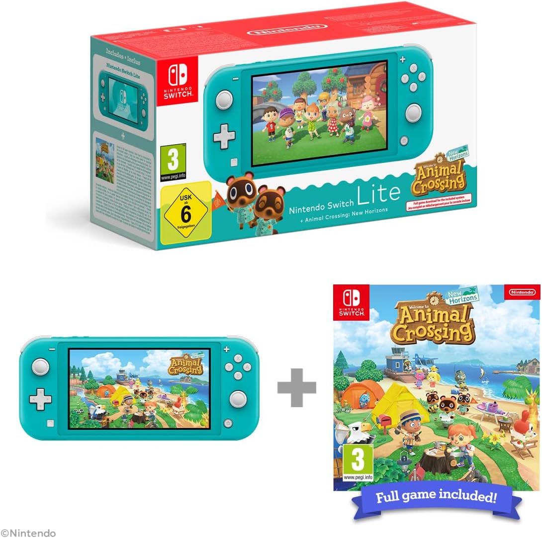 Nintendo Switch Lite (Turquoise) + Animal Crossing New Horizons