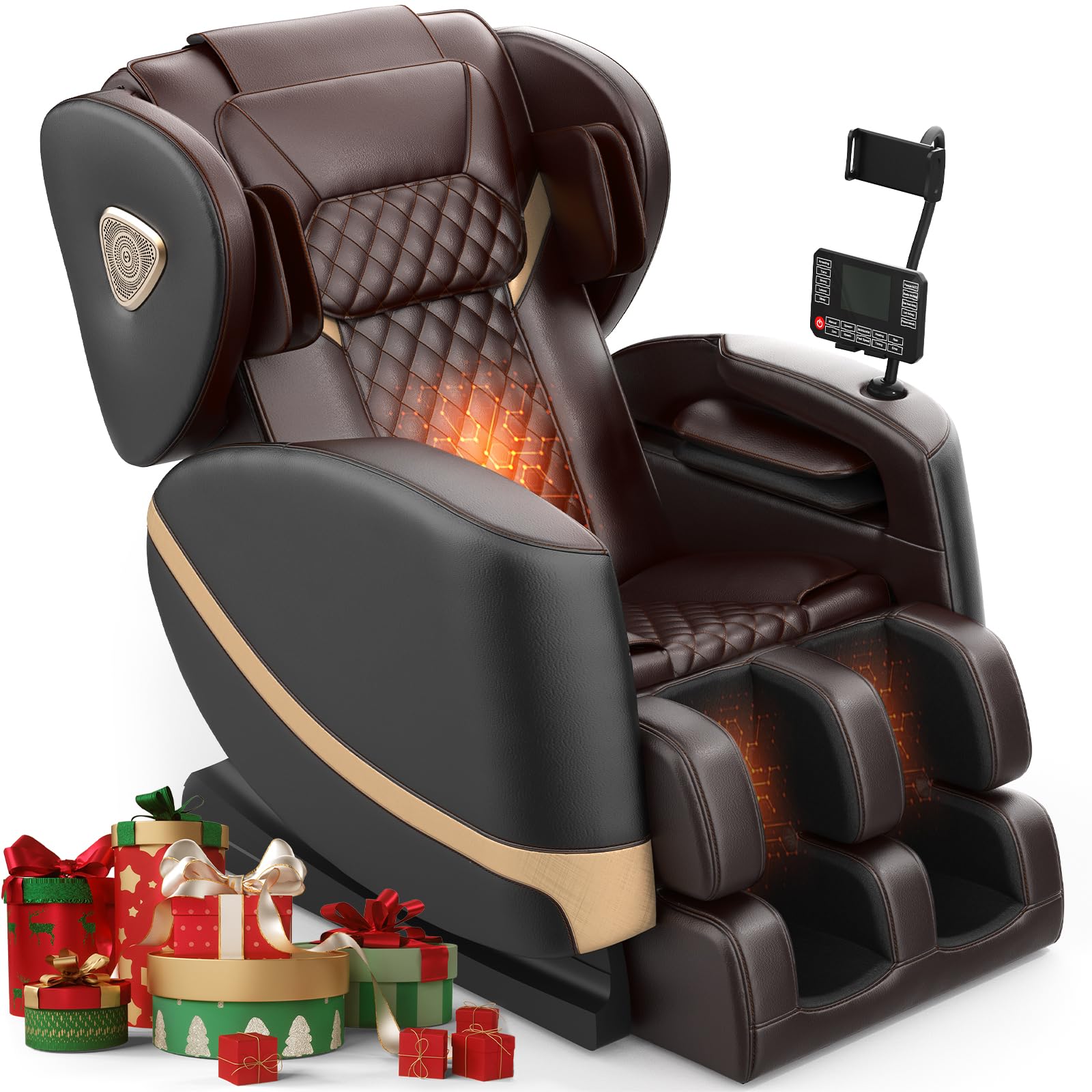 2025 Massage Chair Full Body, Zero Gravity Massage Chair with 10 Fix Rollers, Heating, Foot Massage, Auto Modes, Bluetooth Speaker, Touch Screen Controller (Upgraded Version)Global Recycled StandardGlobal Recycled StandardThe Forest Stewardship CouncilGlobal Recycled Standard