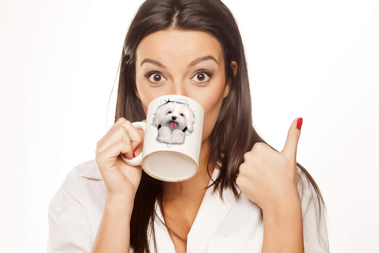 Funny Maltese Dog Mug - Ceramic Funny Coffee Mug - Perfect Dog Lover Gift - Cute Novelty Coffee Mug Present - Great Birthday or Christmas Surprise for Friend or Coworker, Men and Women (11oz) - Image 2