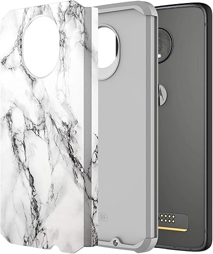 Miniatura 7 de Rosebono - Funda compatible con Motorola Moto Z4Z4 Play, delgada, híbrida, a prueba de golpes, funda de armadura gráfica para Motorola Moto Z4Z4