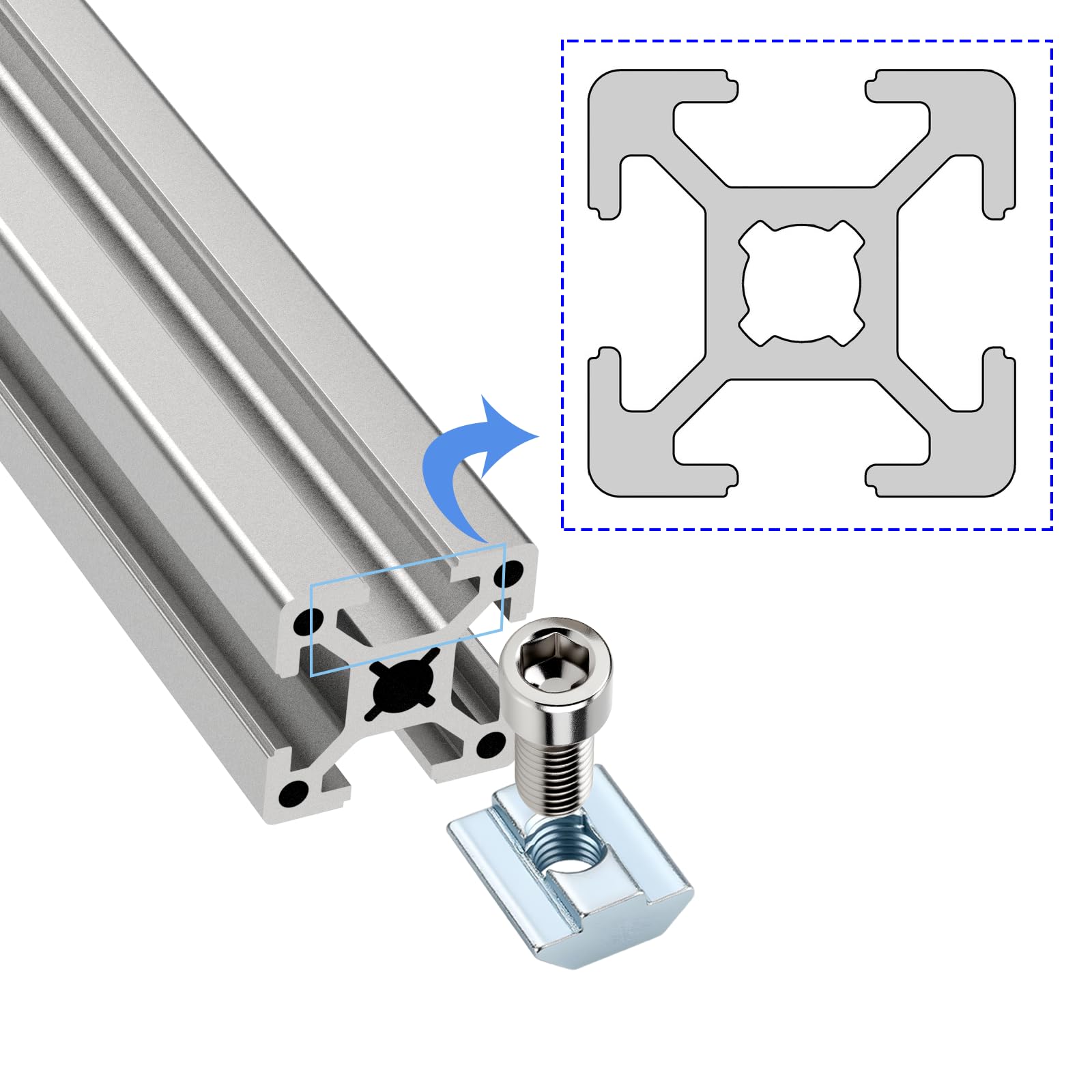 8 sztuk łączników profilu aluminiowego 40 x 40 mm aluminiowy profil kątowy łącznik kątowy 135 stopni łącznik kątowy do profilu rozporowego DIY