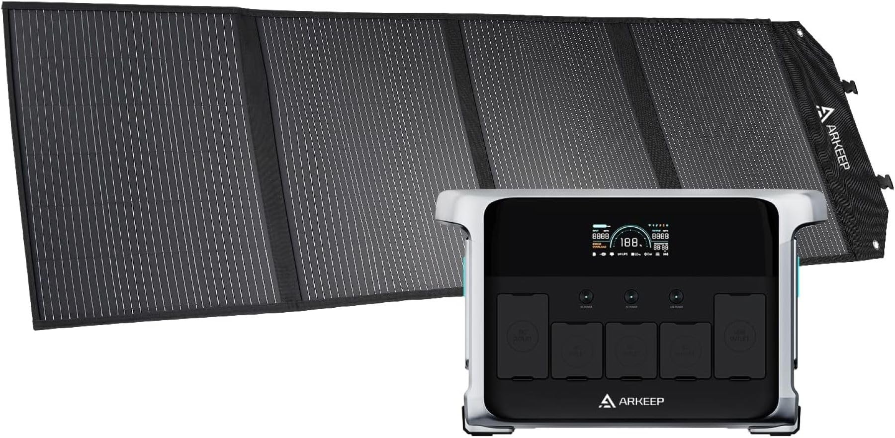 Amazon.co.jp: ARKEEP 1152Wh ポータブル電源 100W ソーラー