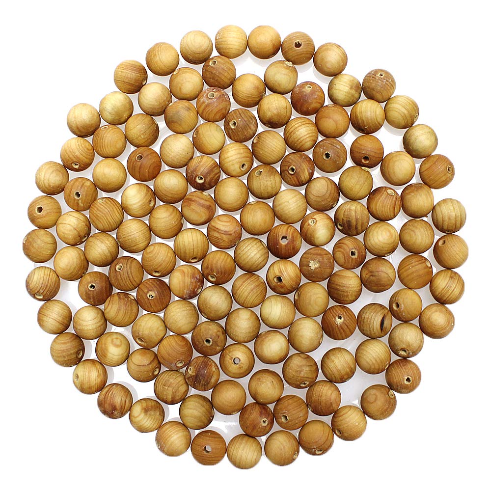 30 cuentas de madera de 18 mm, cuentas de madera naturales redondas sueltas para hacer joyas, manualidades, pulseras, collares