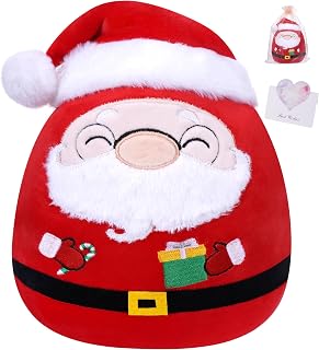 Christmas Santa Claus Plush Toy - Soft Santa Claus Stuffed Animal, Christmas Decor & Seasonal Present, 9 Inch