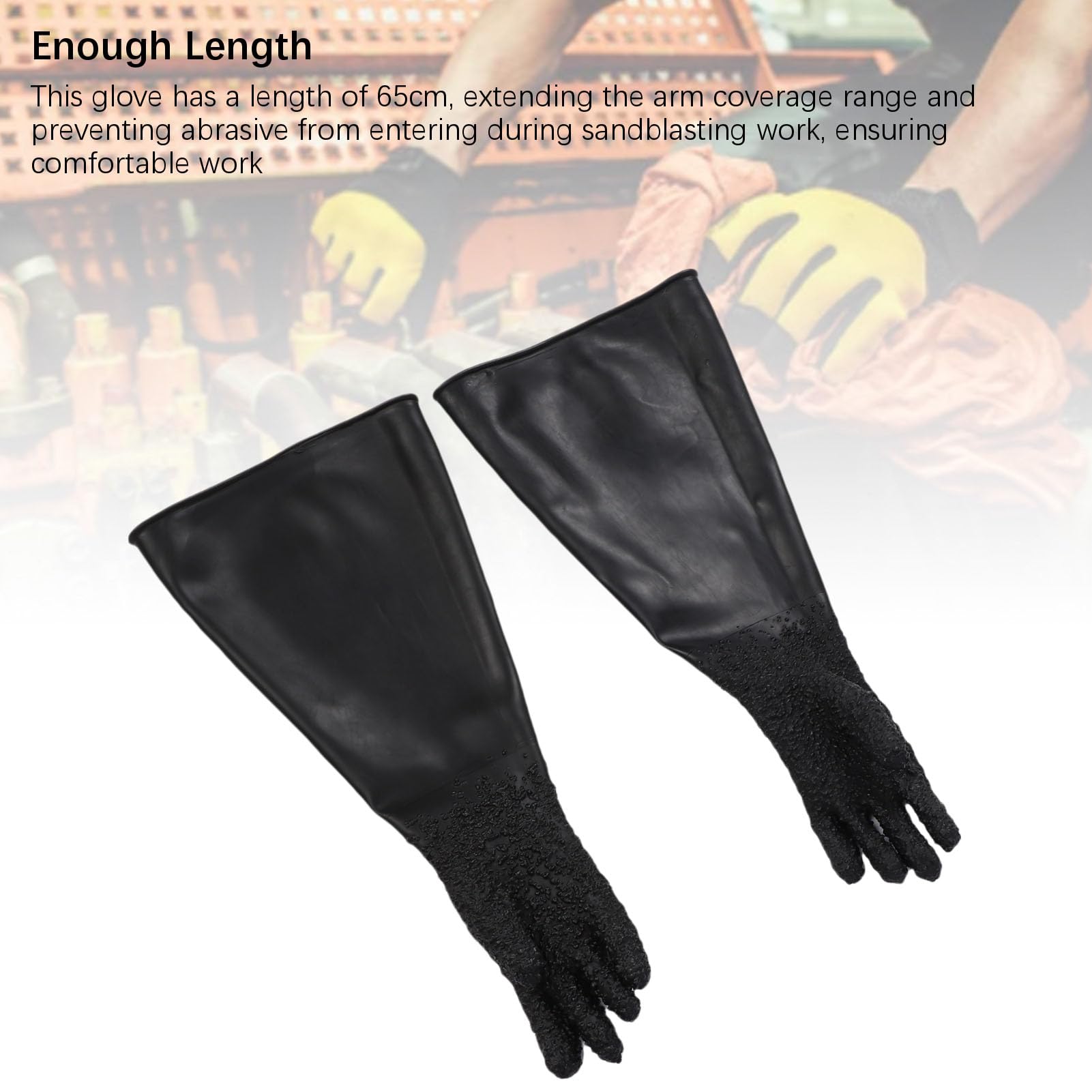 Flexible Sandblast Gloves for Protective Work, Wear-Resistant