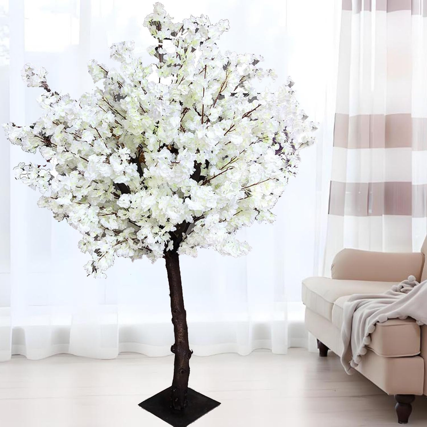 Grandi Alberi Di Ciliegio Artificiali, Fiori Di Seta Artificiale, Splendido Albero Di Simulazione, Pianta Di Replica Realistica