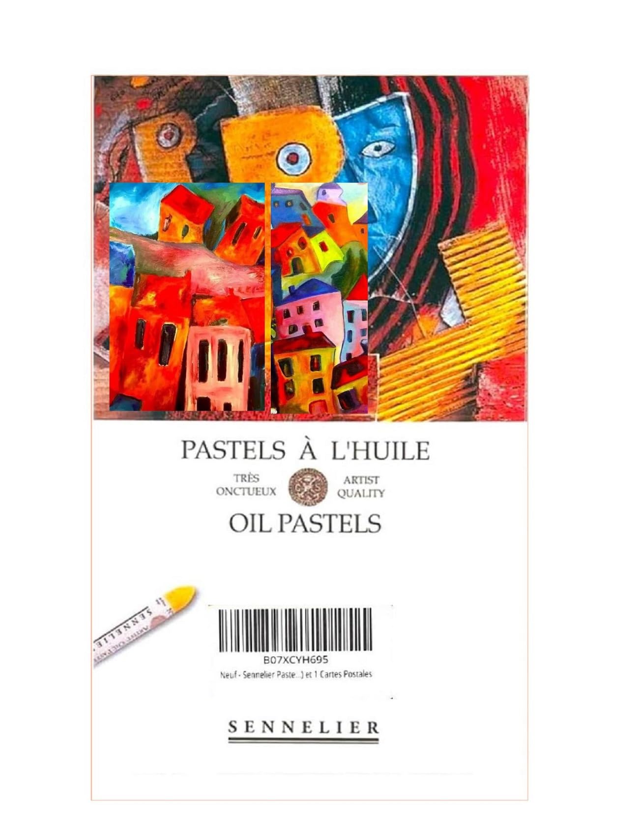 Sennelier Pastels à Huile 48 Couleurs (France) et 1 Cartes Postales