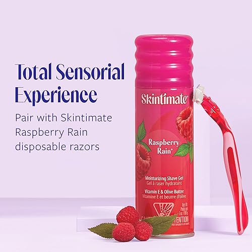 Miniatura 9 de Skintimate Skin Therapy Gel hidratante para afeitar para mujer piel seca con lanolina y mantequilla de oliva paquete de 3 unidades
