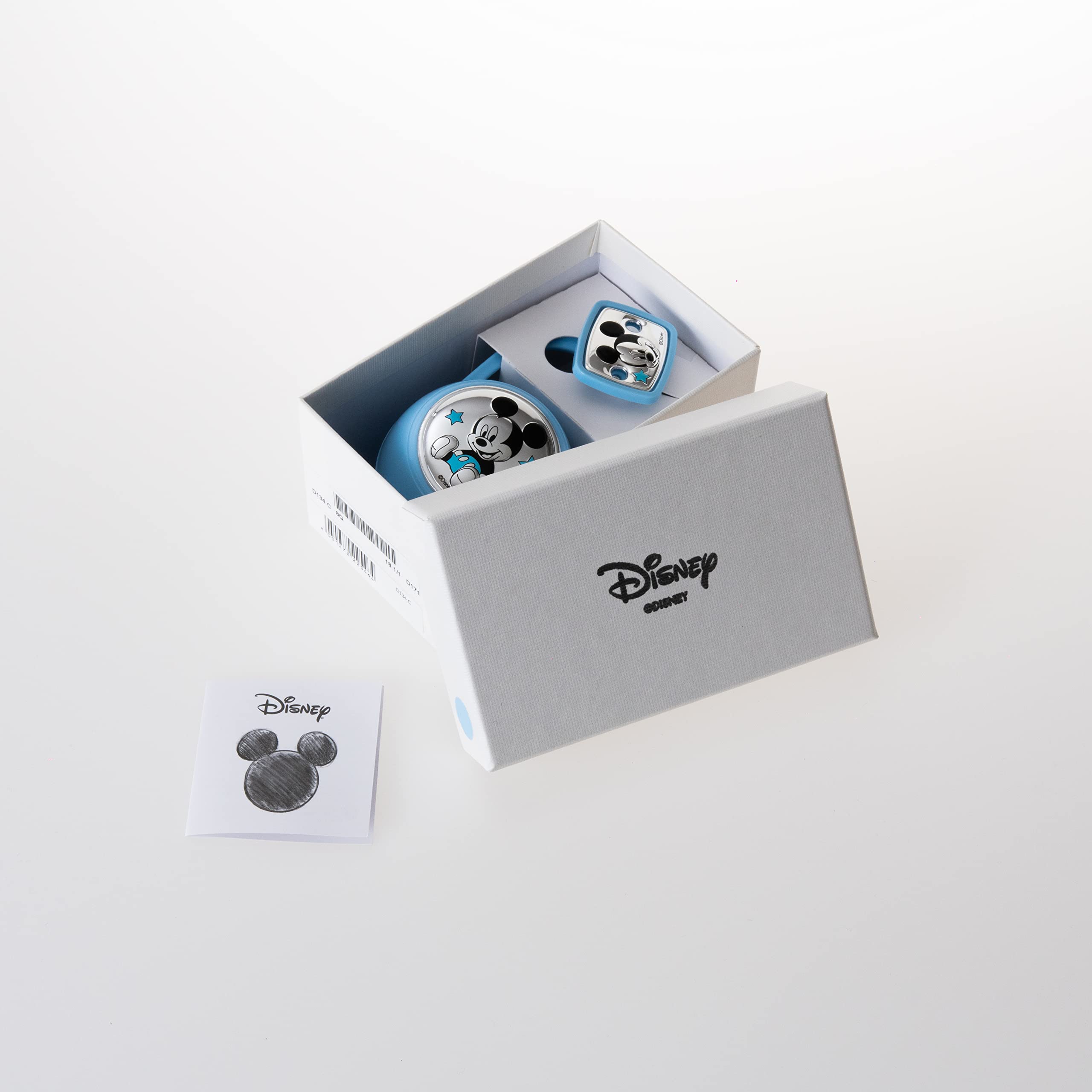 Valenti Argenti - Disney Topolino - Clip Ciuccio, Catenella Portaciuccio con Box in Argento