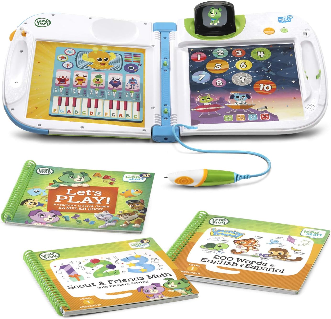 LeapStart 3D Interactive Learning System Age 2+ & 2 Book Combo Pack: Learning Friends and Scout & Friends Math
