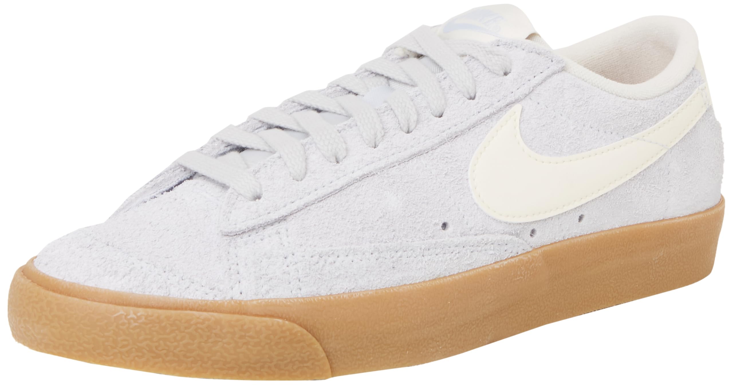 NIKE FQ8060-003 Blazer Low '77 Vintage Women Football Grey/Pale Ivory-Gum Light Brown UK 6.5
