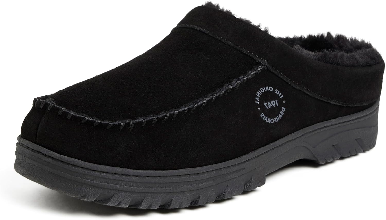 Dearfoams Men's Reed Genuine Suede Clog