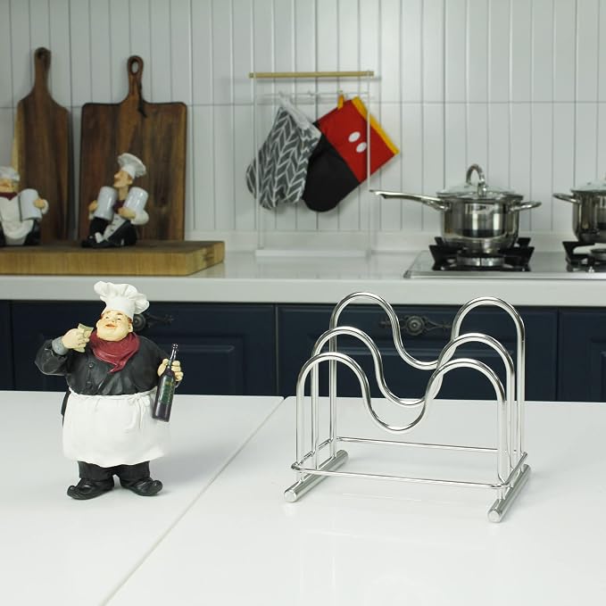 Soporte para tabla de cortar de acero inoxidable LENITH miniatura 9