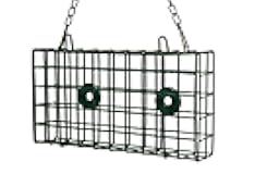 JCs Wildlife Double Suet Bird Feeder Cage - Great for Suet Cakes, Seed Cakes, Fruit and Nesting Material - Holds 2 Suet or Seed Cakes - Woodpecker Feeder, Suet Feeder, Dual Suet Feeder