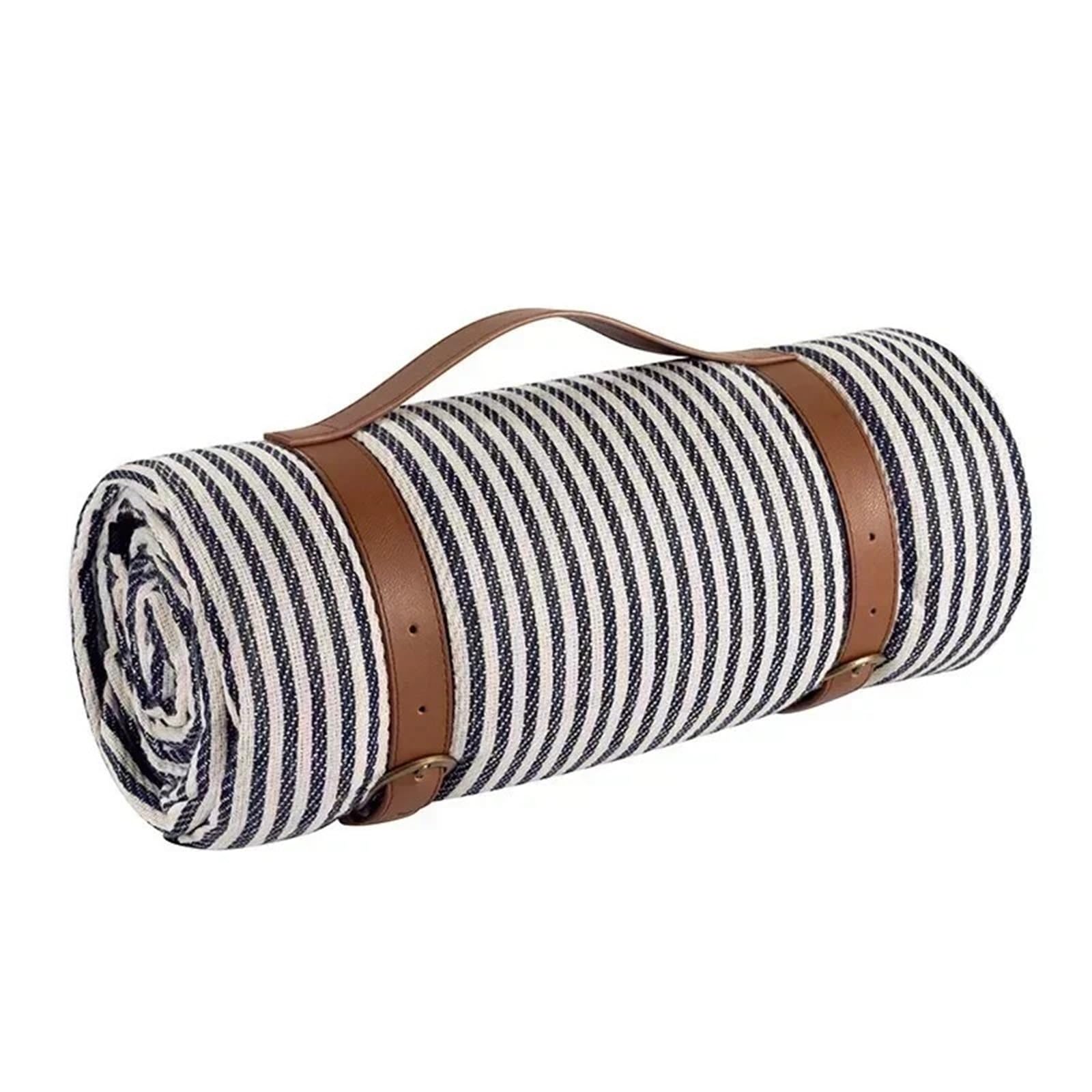 Coperta Da Picnic Impermeabile Coperta da picnic impermeabile con tracolla | For tappetino da spiaggia o festa in campeggio all'aperto in famiglia(Color 4,200x200cm)