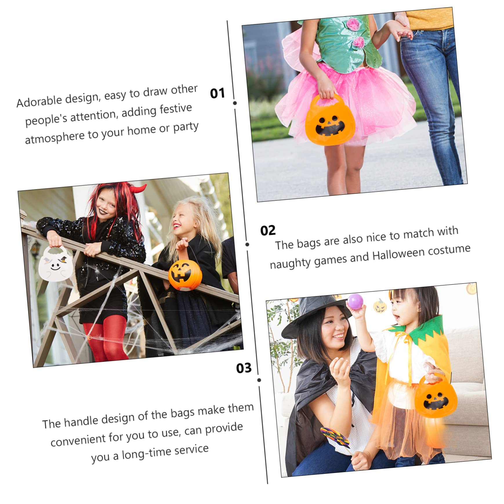 Cabilock 8 Sätze Tragbare Kürbistasche Füllstoffe Lustige Schnuller Für Babys Geschenktüten Halloween Süßigkeiten Halloween Kürbis Kürbiskerne Partygeschenk Für Sport 20 Stück * 8