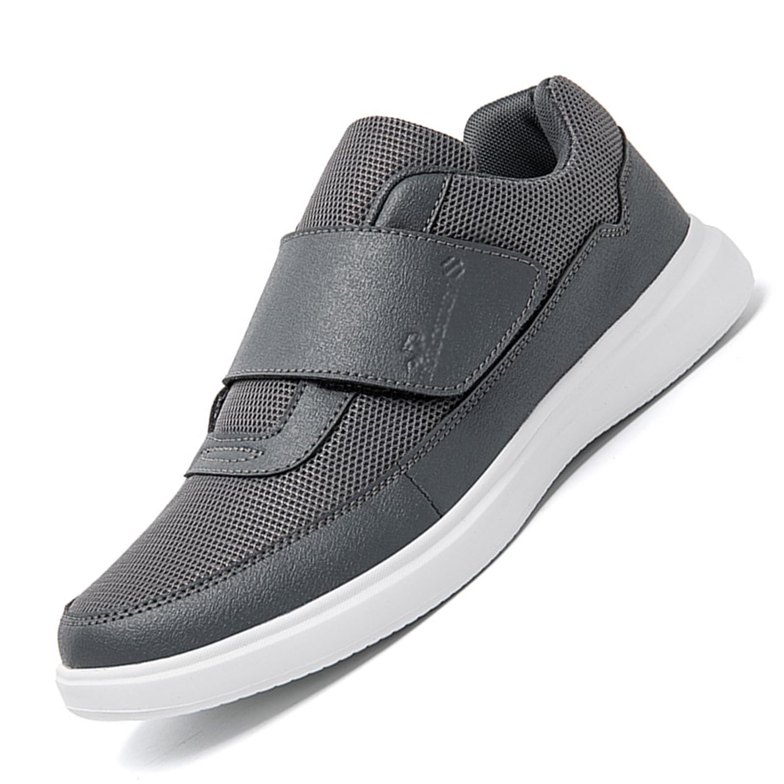 Scarpe Ortopediche Extra Larghe per Anziani Scarpe da Ginnastica Regolabili Antiscivolo con Supporto Plantare per Edema Piedi Gonfi Pollice Valgo Memory Foam (A17717)
