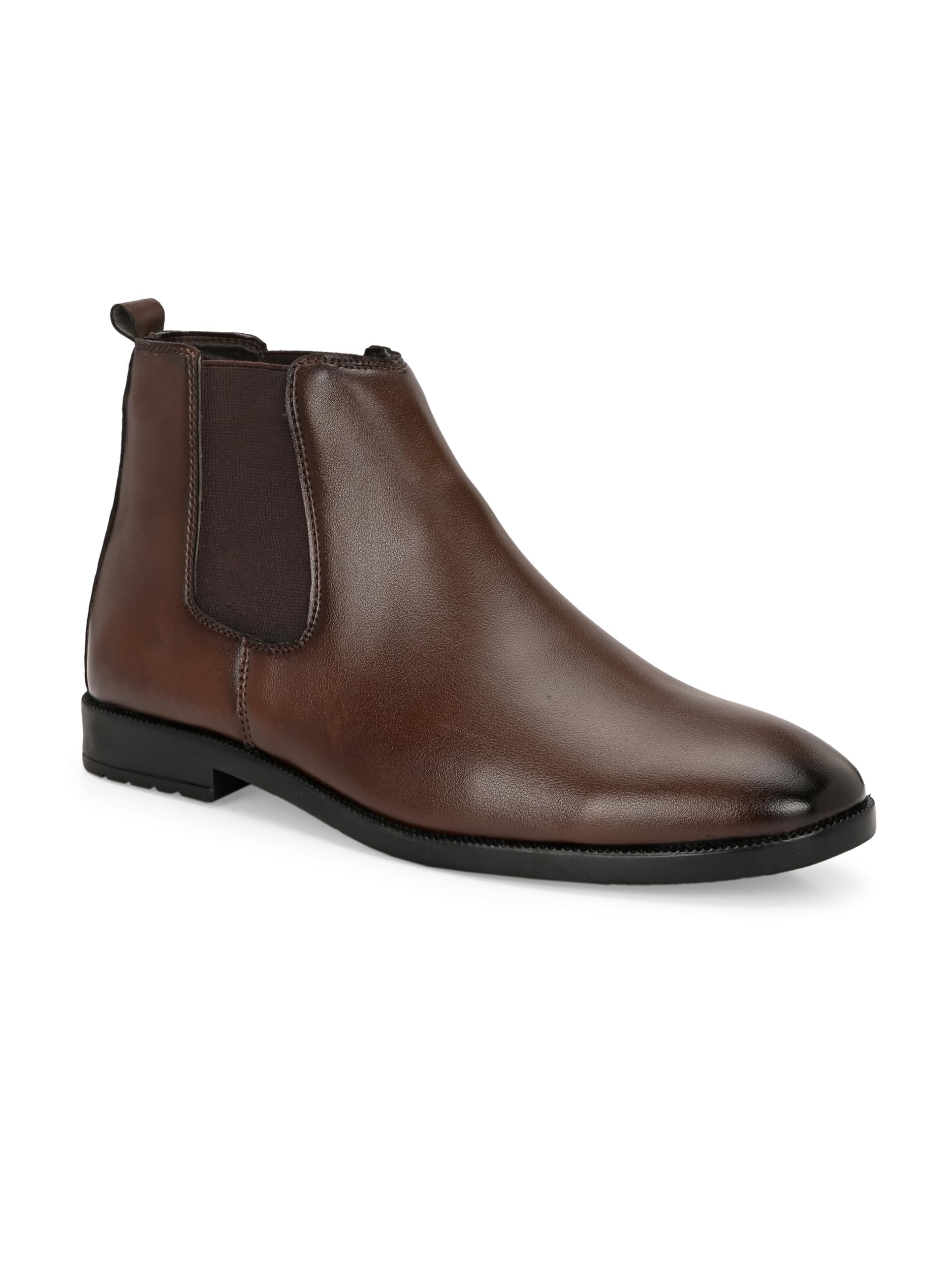 Men's Casual Ankle Boots | Synthetic Leather Slip-On | Cushioned Insole for Comfort | Stylish & Durable Everyday Wear-image-1