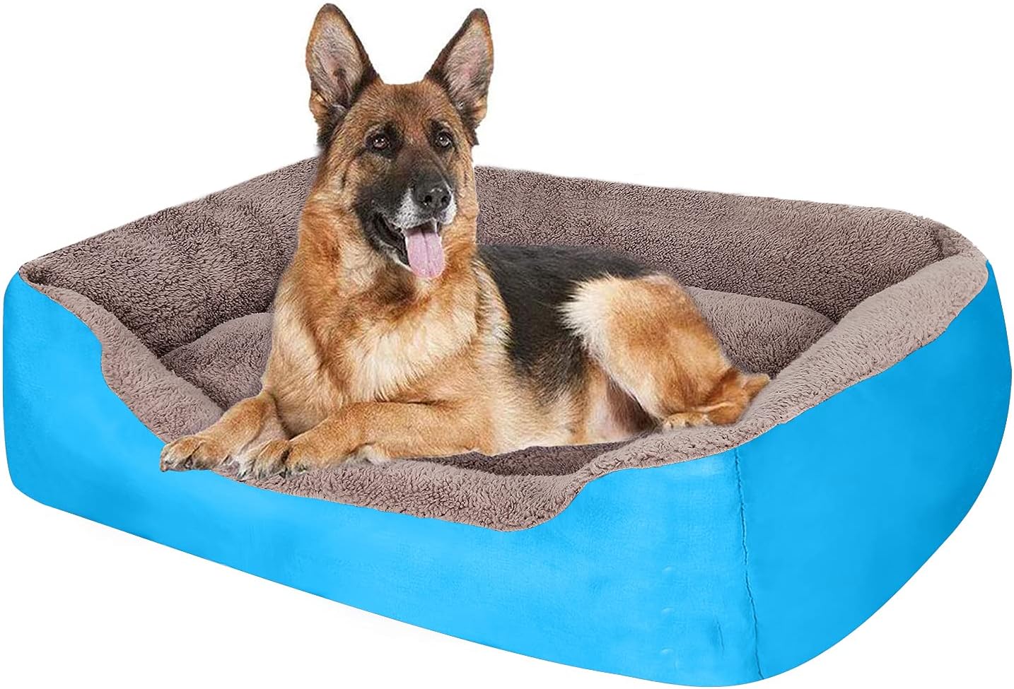PUPPBUDD Dog Bed for Large Dogs, Comfortable Pet Bed Machine Washable Rectangle Dog Sofa with Nonskid Bottom for Medium and Large Dogs…