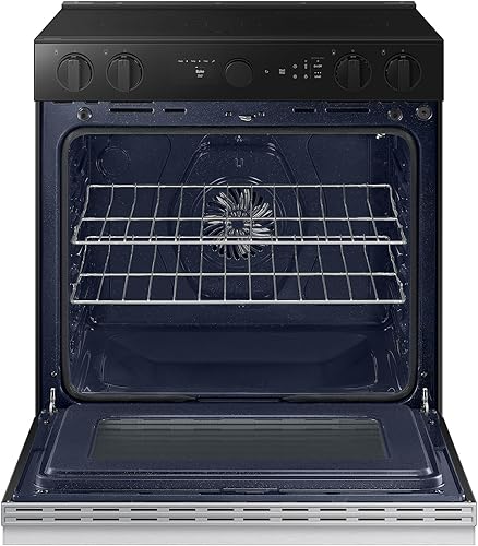 Miniatura 7 de SAMSUNG Rango eléctrico deslizante inteligente a medida de 6.3 pies cúbicos con cámara de horno inteligente y perillas de precisión iluminadas,
