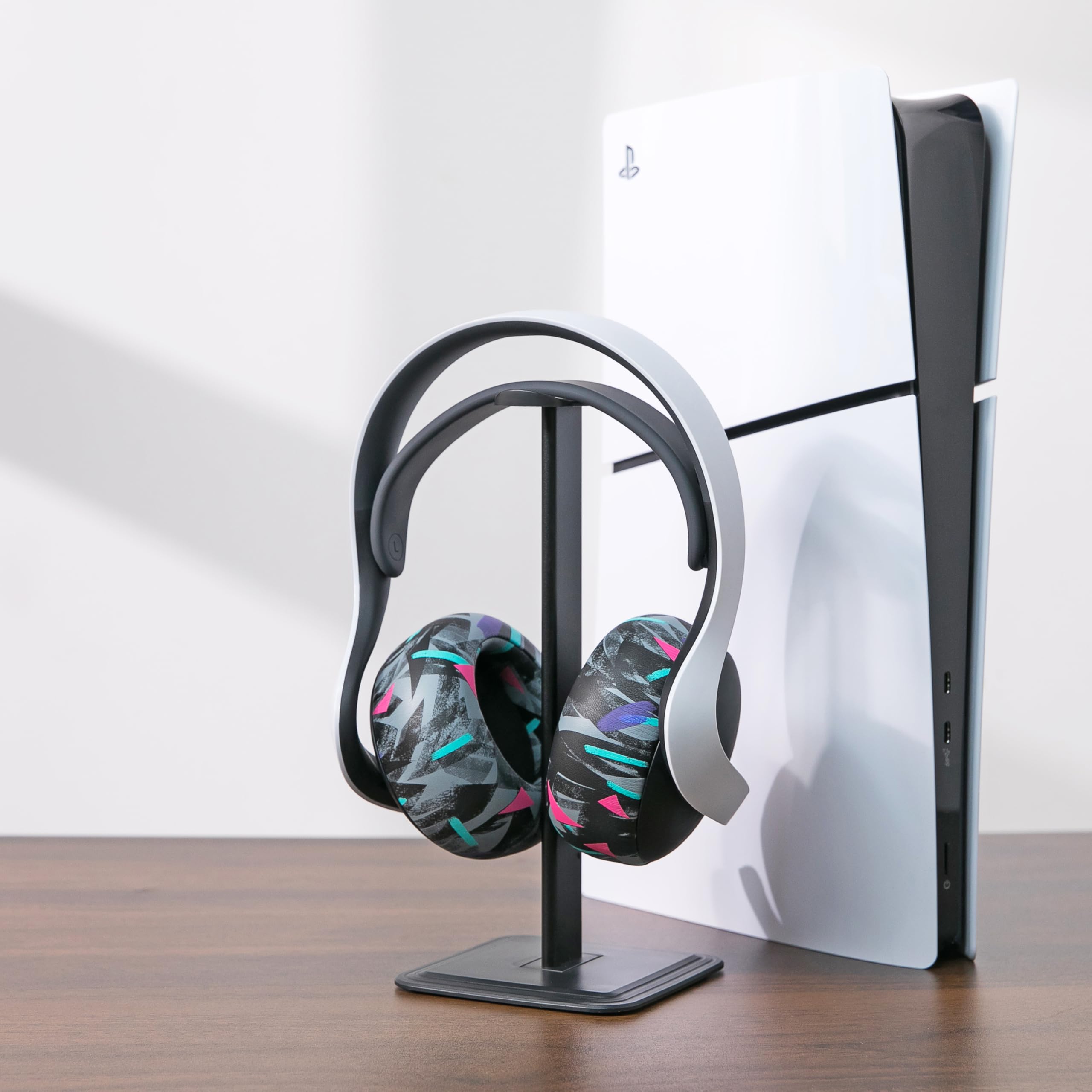WC PadZ Pulse Elite - Upgraded PU Leather Earpads Compatible with PS5 Pulse Elite by Wicked Cushions, 90's Black - Image 3