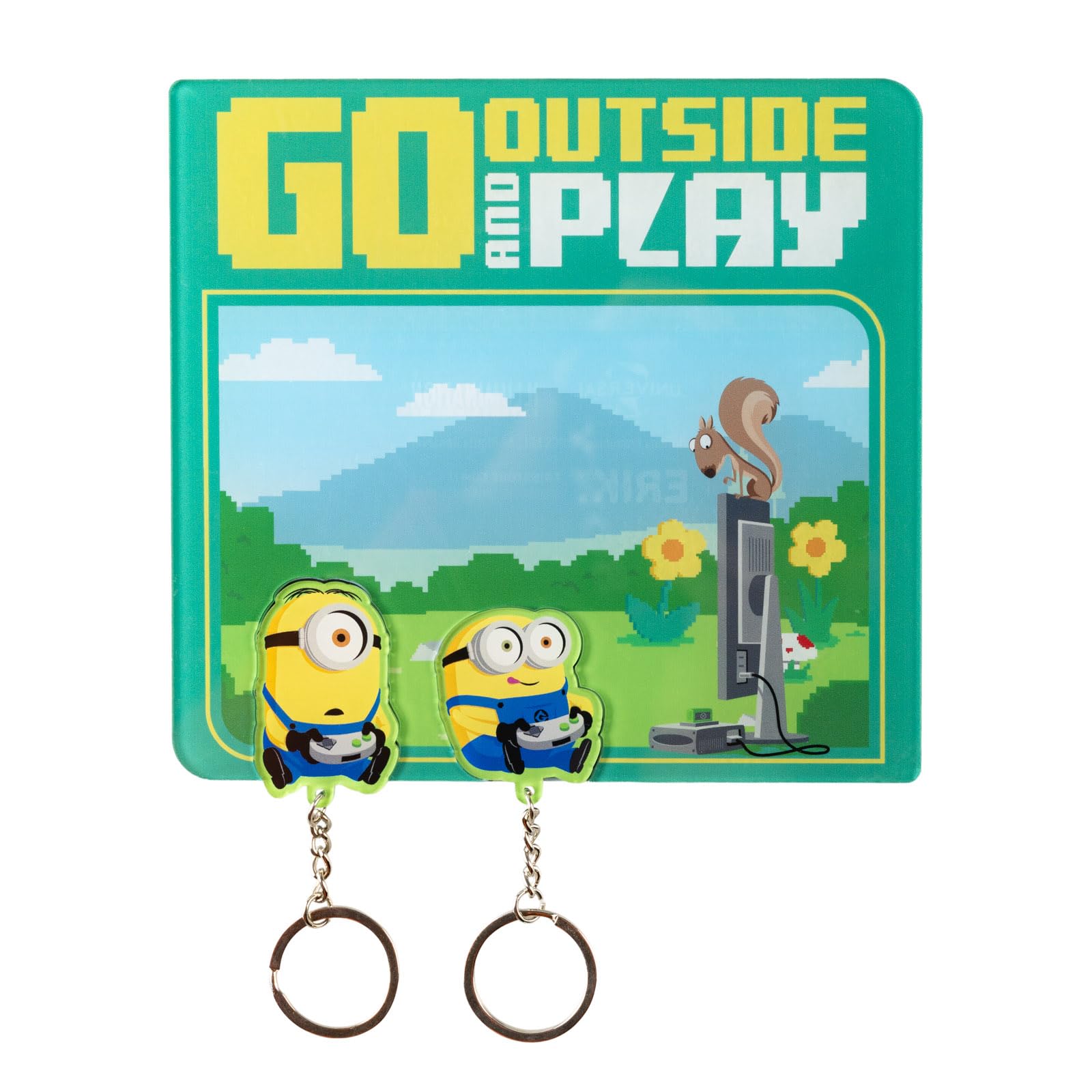 Grupo Erik Minions Magnetic Key Holder for Wall with Keychains - Gifts