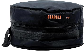 Gearlux 5-Piece Drum Bag Set with 10mm Padding for 10 Tom, 12 Tom, 14 Tom, 14 Snare, and 22 Bass Drum