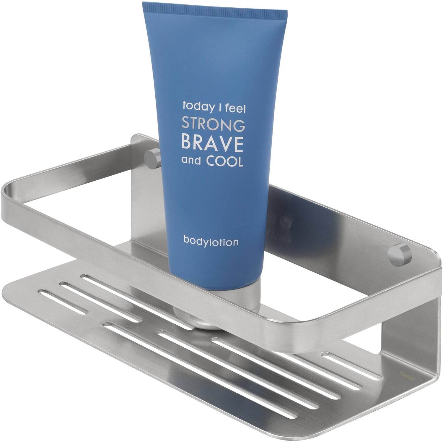 Tiger Caddy Shower Basket Stainless Steel Brushed 24 x 10 6 x 7 cm