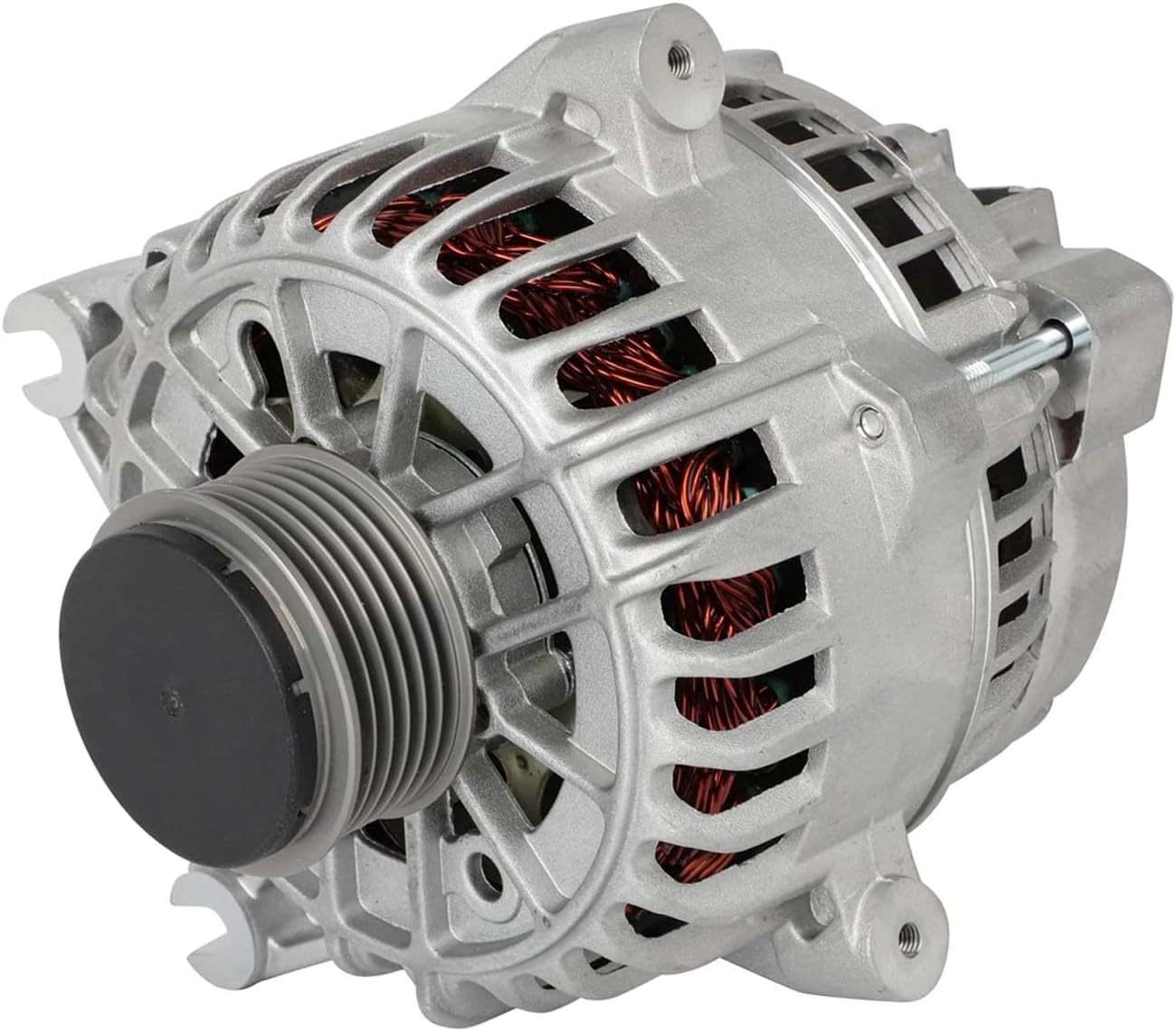 Detroit Axle - 4.6L Alternator for 2005 2006 2007 2008 Ford Mustang [135 A/12 V, Clockwise Rotation] Alternator with 6-Groove Clutch Pulley Replacement