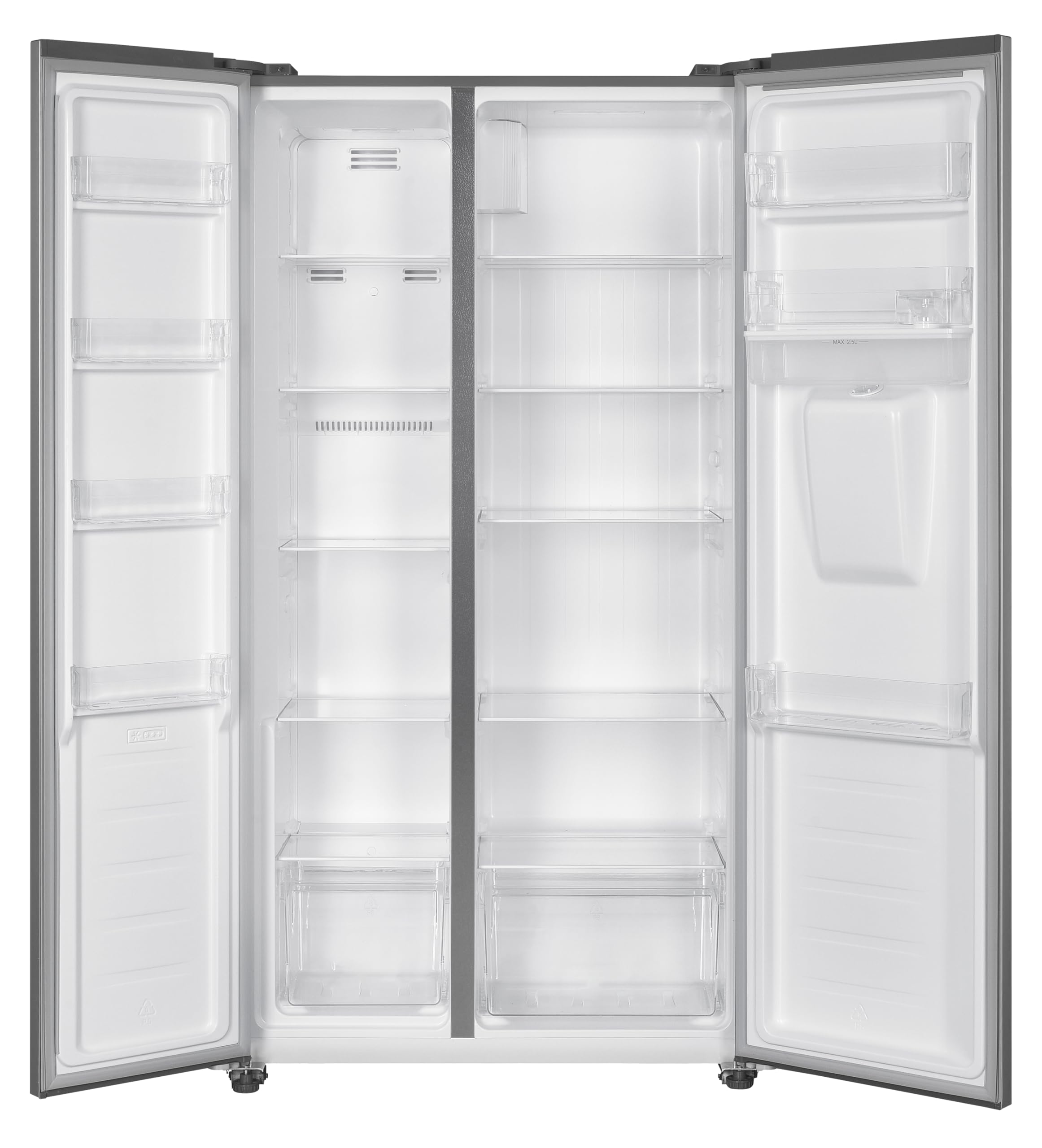 PKM SBS400EBIXWDAZ Frigorífico congelador | Side by Side by Side | Achschwarz | 288 litros de refrigeración | 151 litros de congelación | Clase de eficiencia energética E | LED - Iluminación | Modo de