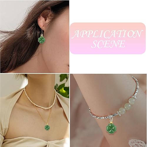 Miniatura 7 de Ipotkitt Dijes para hacer joyas, dijes de cristal surtidos para manualidades, collares, pulseras, aretes, suministros de manualidades, Vidrio, No es