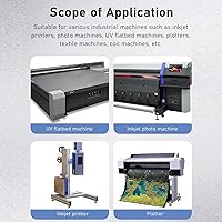 Vista 3 de Tira de codificador de impresora 150LPI 0.591 in de ancho 106.299 in de longitud, película de trama de codificador de PET, impresión clara, ligera