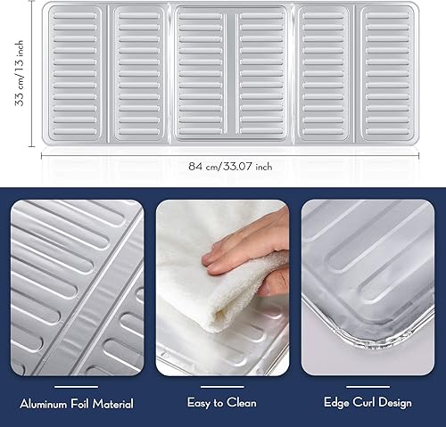 Miniatura 2 de 2 protectores contra salpicaduras para freír estufa, protección contra salpicaduras de aceite, barrera antiaceite, antiadherente, protector de