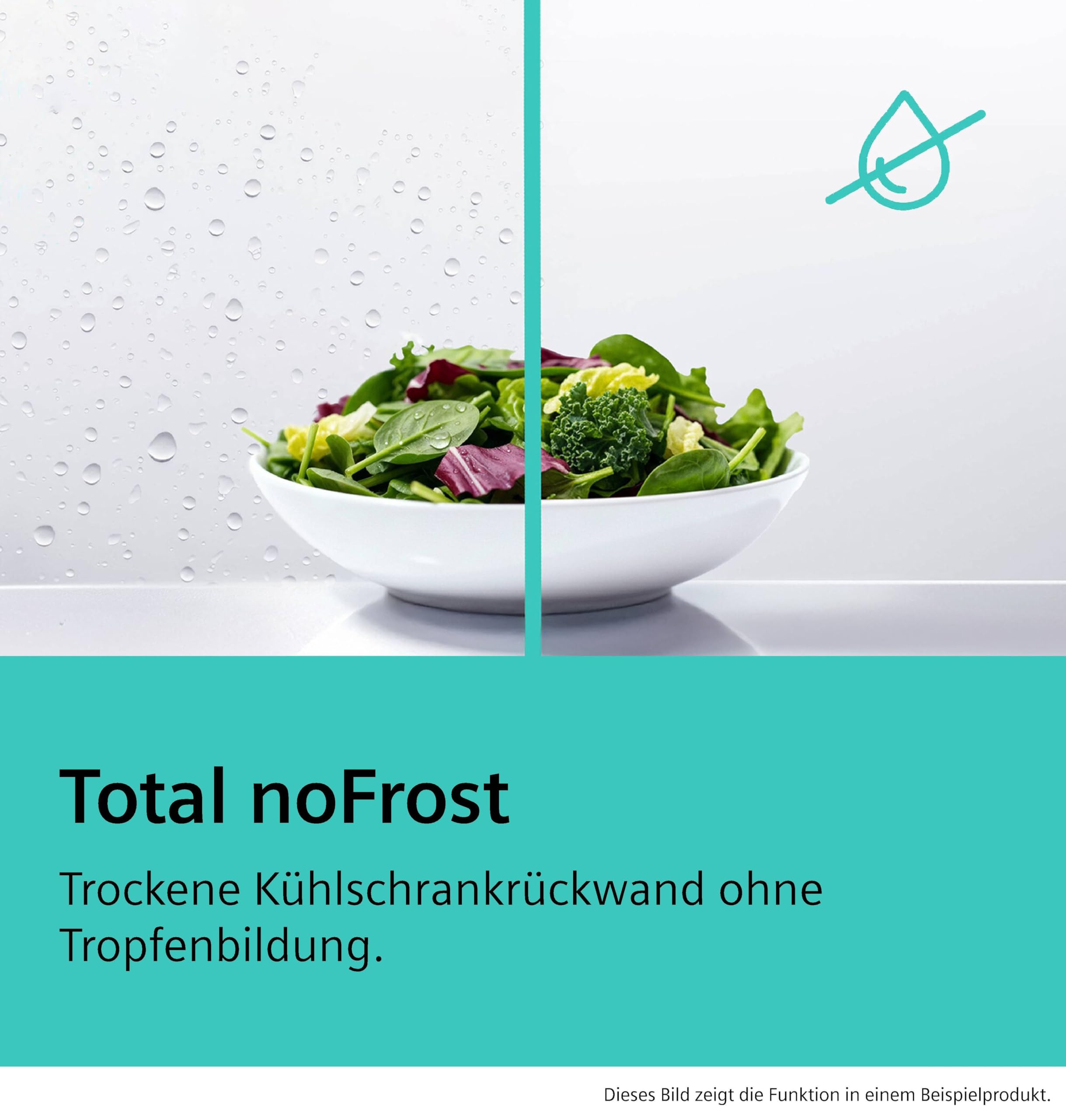 Siemens iQ300 Freistehender XXL Kühlschrank 186,2 x 59,5 cm, KS36NVICG, 402 L Kühlen, Total noFrost, hyperFresh 0°C Schubladen, LED-Beleuchtung, Metall-Rückwand, antiFingerprint Edelstahl