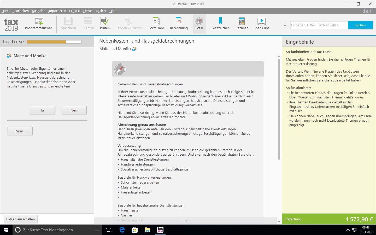 tax 2019 (für Steuerjahr 2018 / Aktivierungscode per Email)