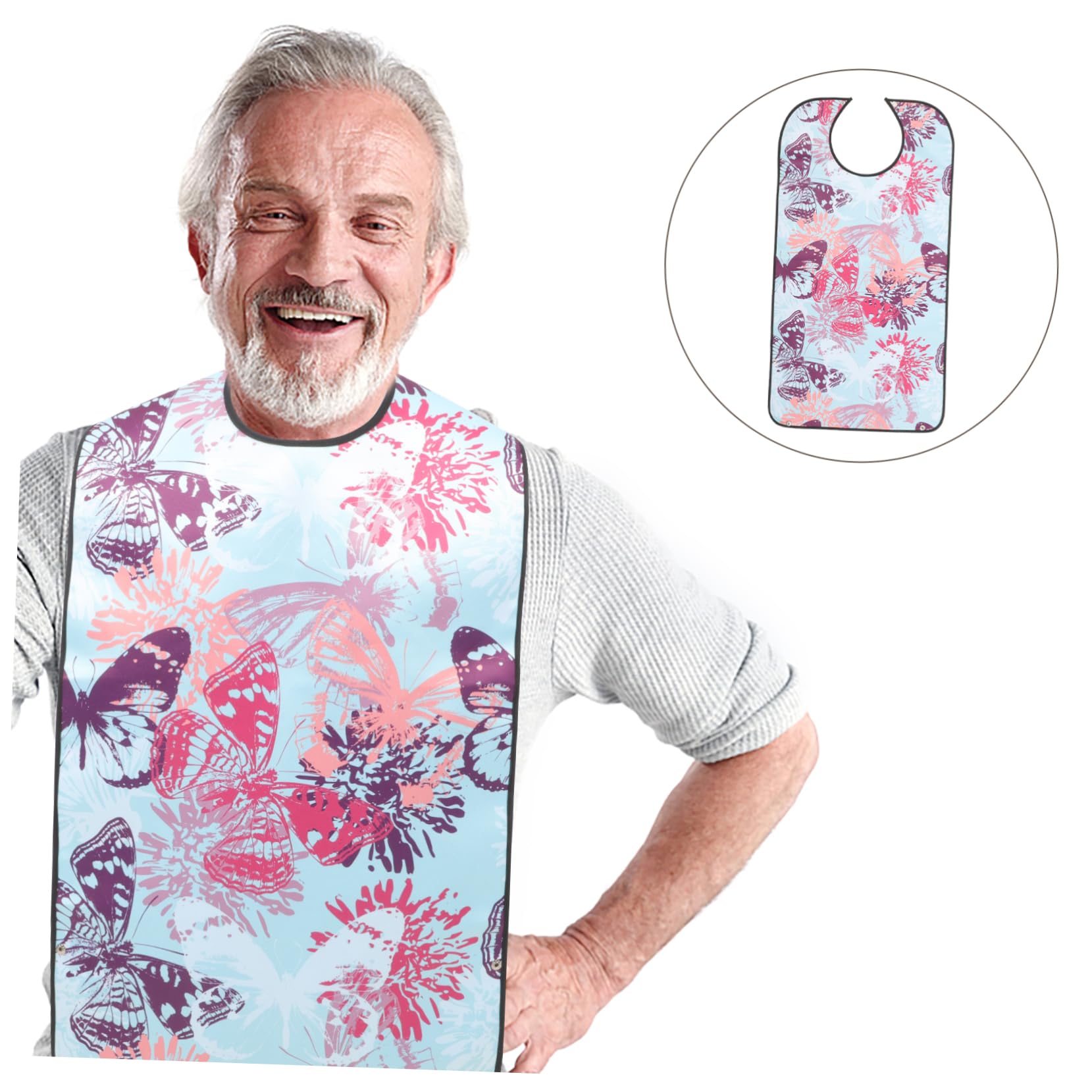 FRCOLOR 4 Stück Lätzchen Für Ältere Menschen Pinny Kittel Lätzchen Lätzchen Für Männer Kleinkind Lätzchen LED Entwöhnungslätzchen Lätzchen Für Erwachsene Lätzchen