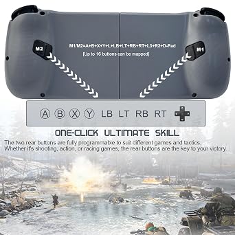 Joso Phone Controller for iPhone/Android Support Phone Case, Mobile Gaming Controller with Ergonomic Design - Wireless Gamepad for Cloud Gaming & PS Remote Play