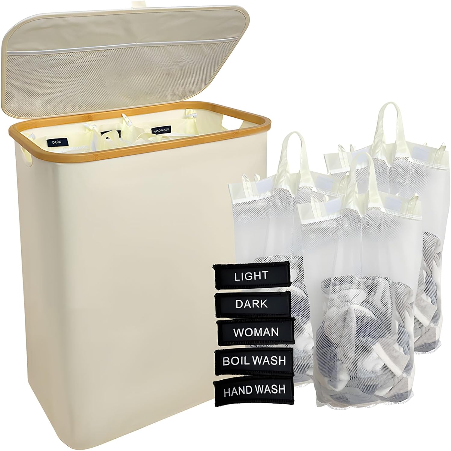 Extra Large Capacity Foldable Laundry Hamper with Oxford Fabric Breathable Design and Sturdy Handles for Easy Transportation