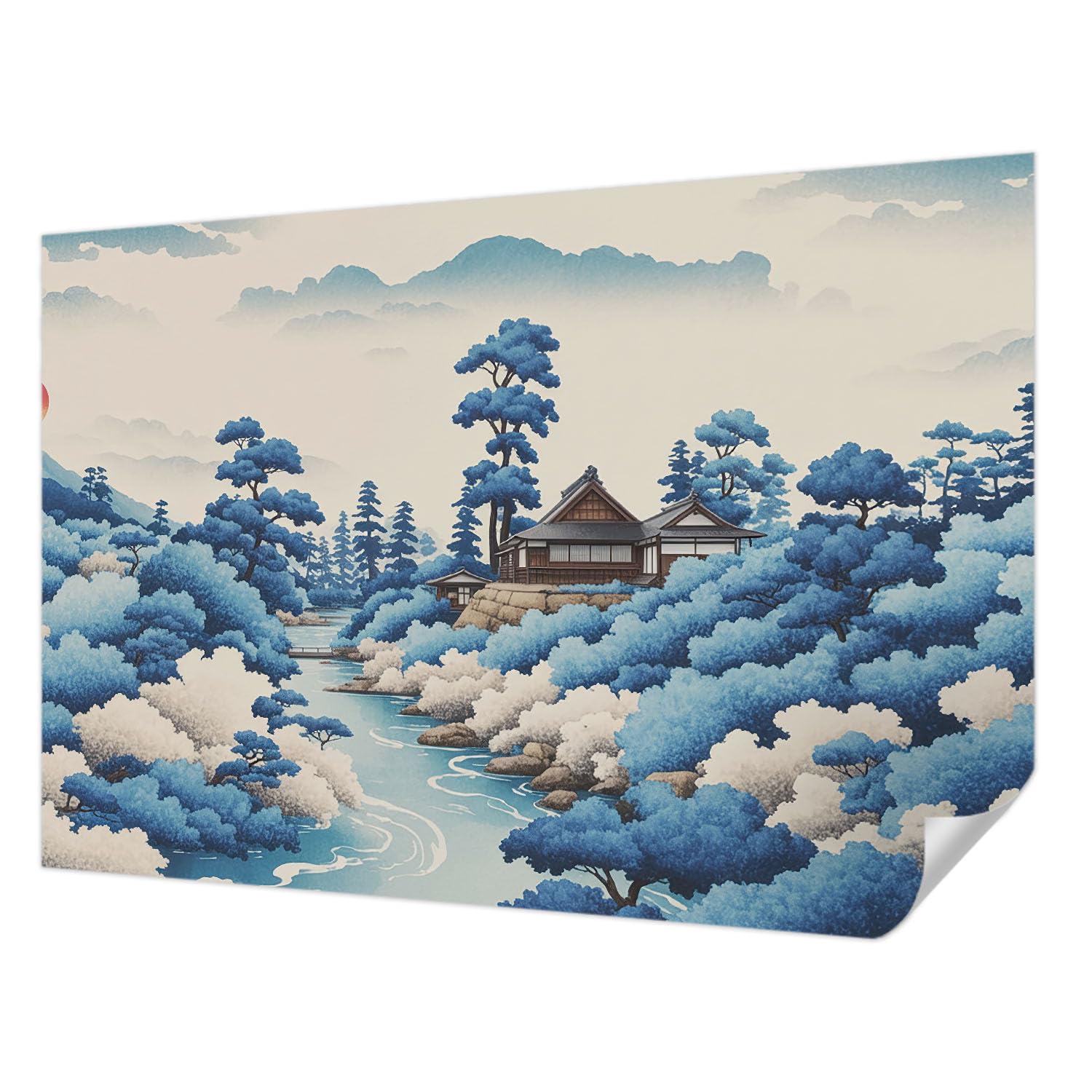 Papier peint adhésif résistant aux taches 152x104 cm pour décoration durable