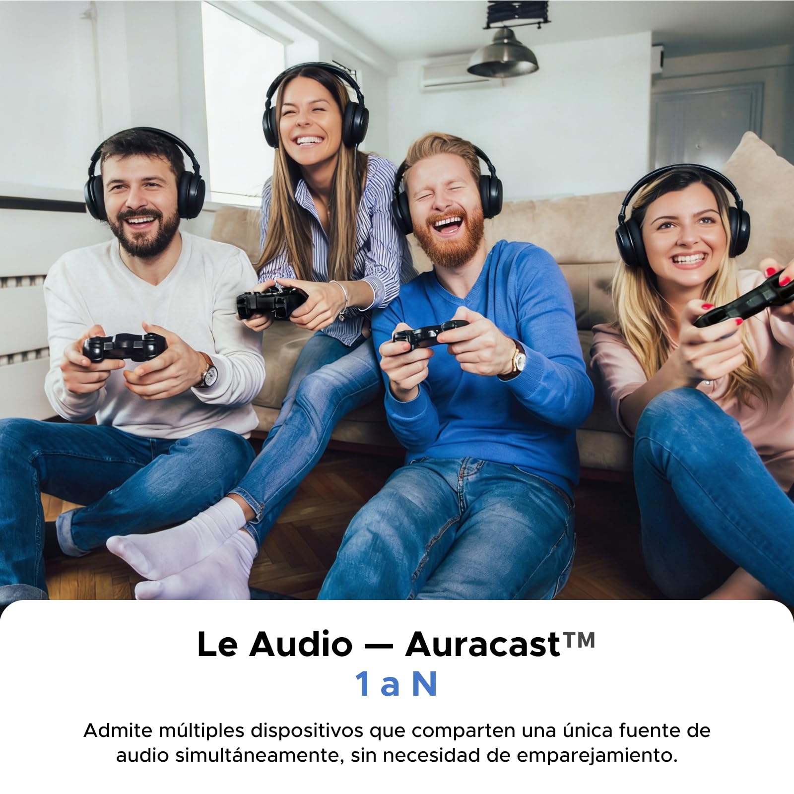 UGREEN LE Audio Adaptador Bluetooth 6.0 USB C Adaptativo Baja Latencia Soporta Auracast Unicast para Switch 2 PS4 PS5 Pro Consola de Juegos PC Mac Plug Play