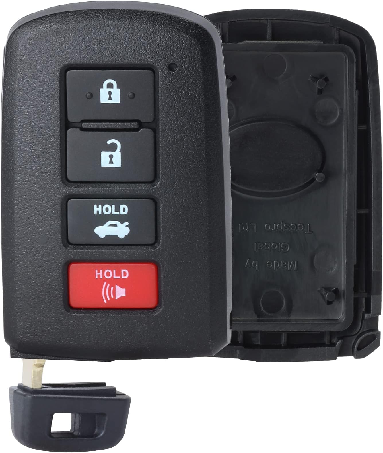 Fit TOYOTA Corolla RAV4 Camry 4 Button Remote Smart Key Fob Silicone Case Cover - Foto 2