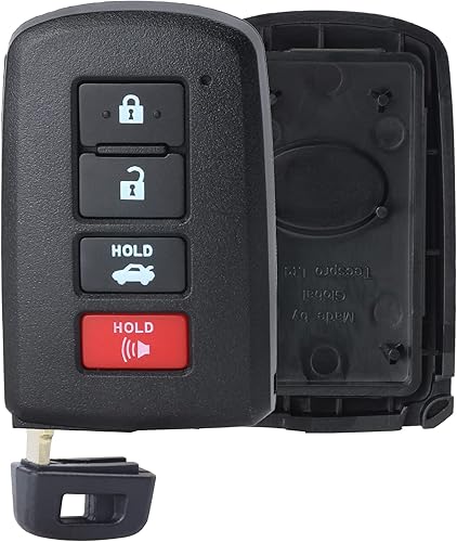 Funda para llavero con mando a distancia para Avalon Camry Corolla Highlander Rav4 4 botones HYQ14FBA, solo una carcasa para llave