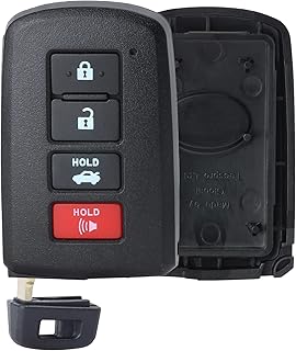 Key Fob Cover,Remote Key Case Shell for Avalon Camry Corolla Highlander Rav4 4 Buttons HYQ14FBA，Just a KEY SHELL