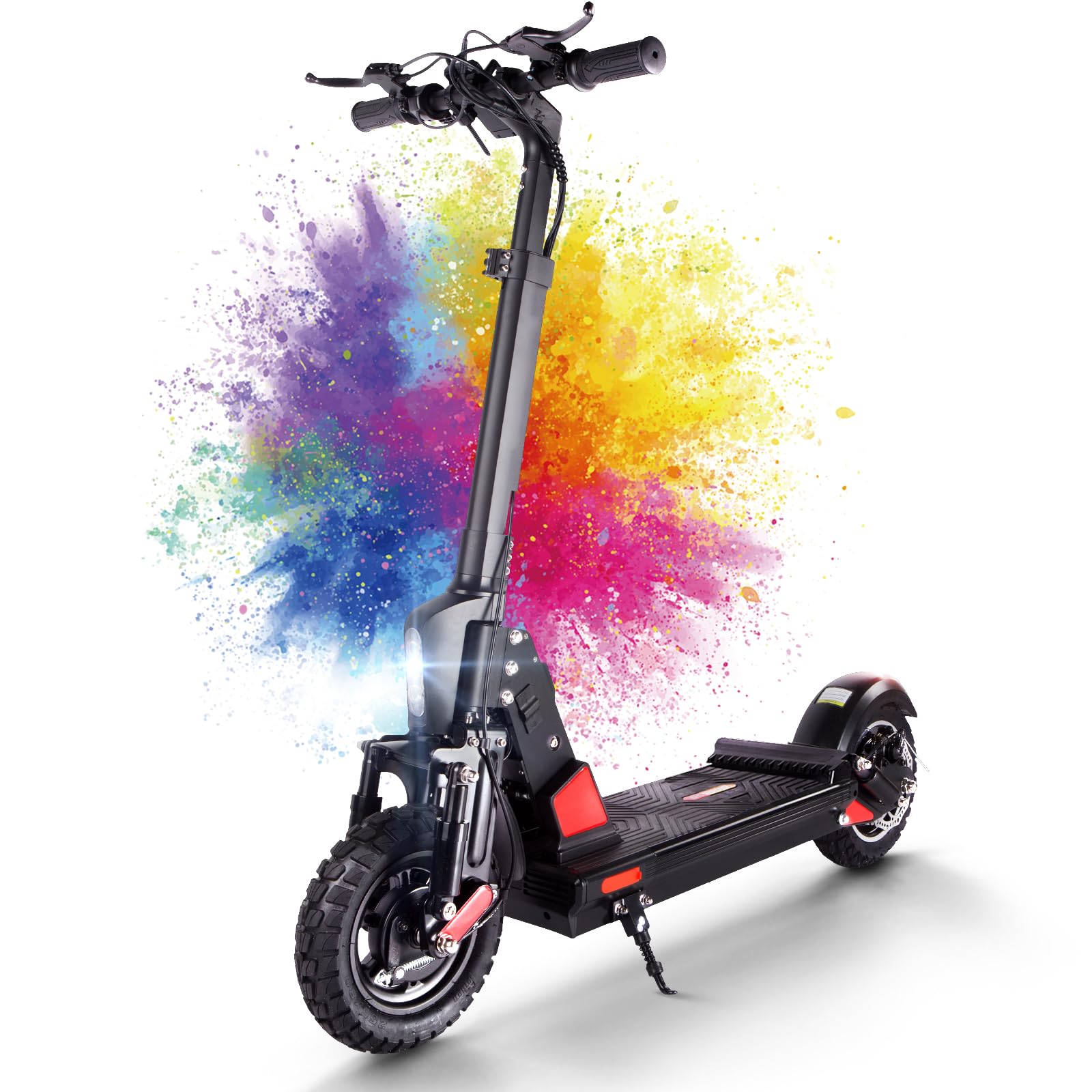 Patinete Eléctrico Adultos Todoterreno,Patin Electrico,Scooter Electrico Potente Plegable/Ruedas de 10"/Carga máxima 150kg/IP54/Doble Frenos de Disco,C1PRO