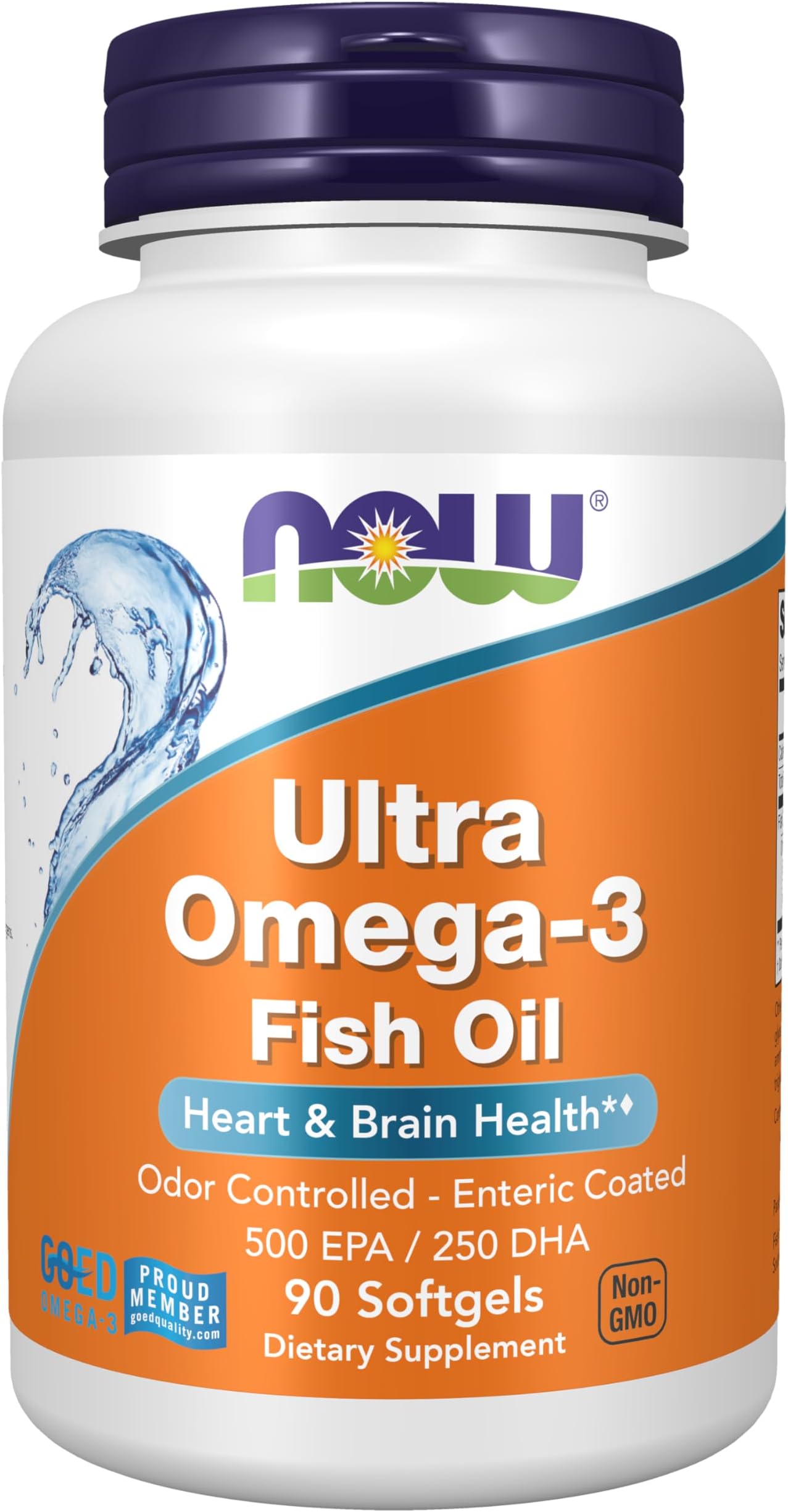Supplements, Ultra Omega-3 Molecularly Distilled and Enteric Coated, 90 Softgels
