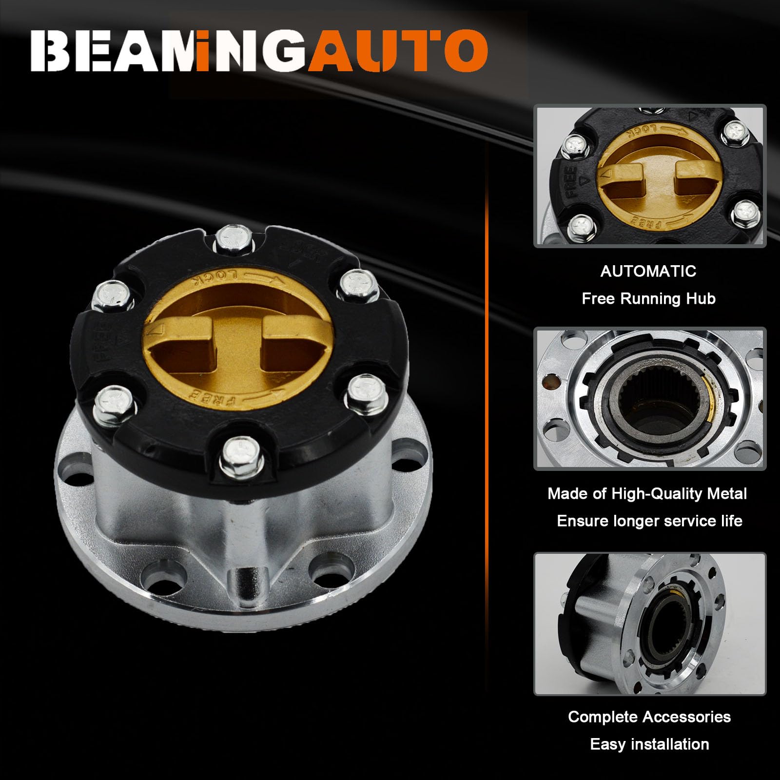 Amazon.com: BEAMINGAUTO Free Wheel Manual Locking Hub 43530-69045
