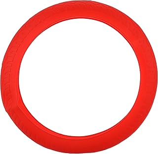 Generic 1PC Steering Wheel Cover Country Leather (Dark red)