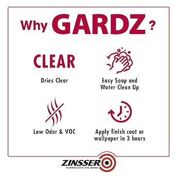 5 gal Zinsser 02300 Clear Zinsser, Gardz Water-Based Problem Surface Sealer