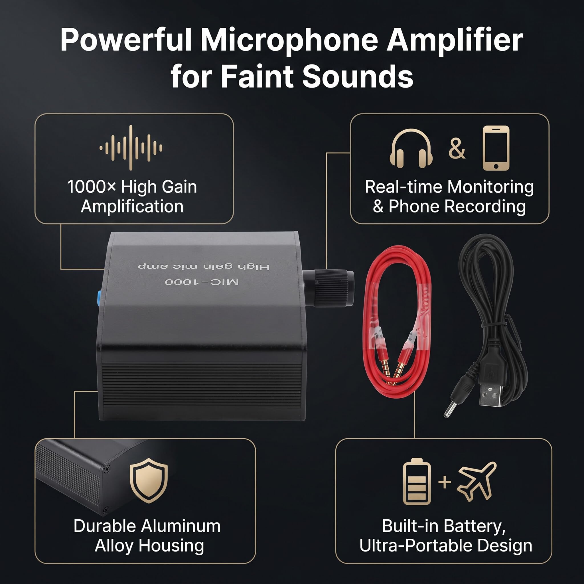 Amplificateur de Microphone Mic Préampli de Microphone Amplificateur Hautparleur Mélangeur Console Sonorisation pour Home Kit de Système D'amplificateur de Puissance